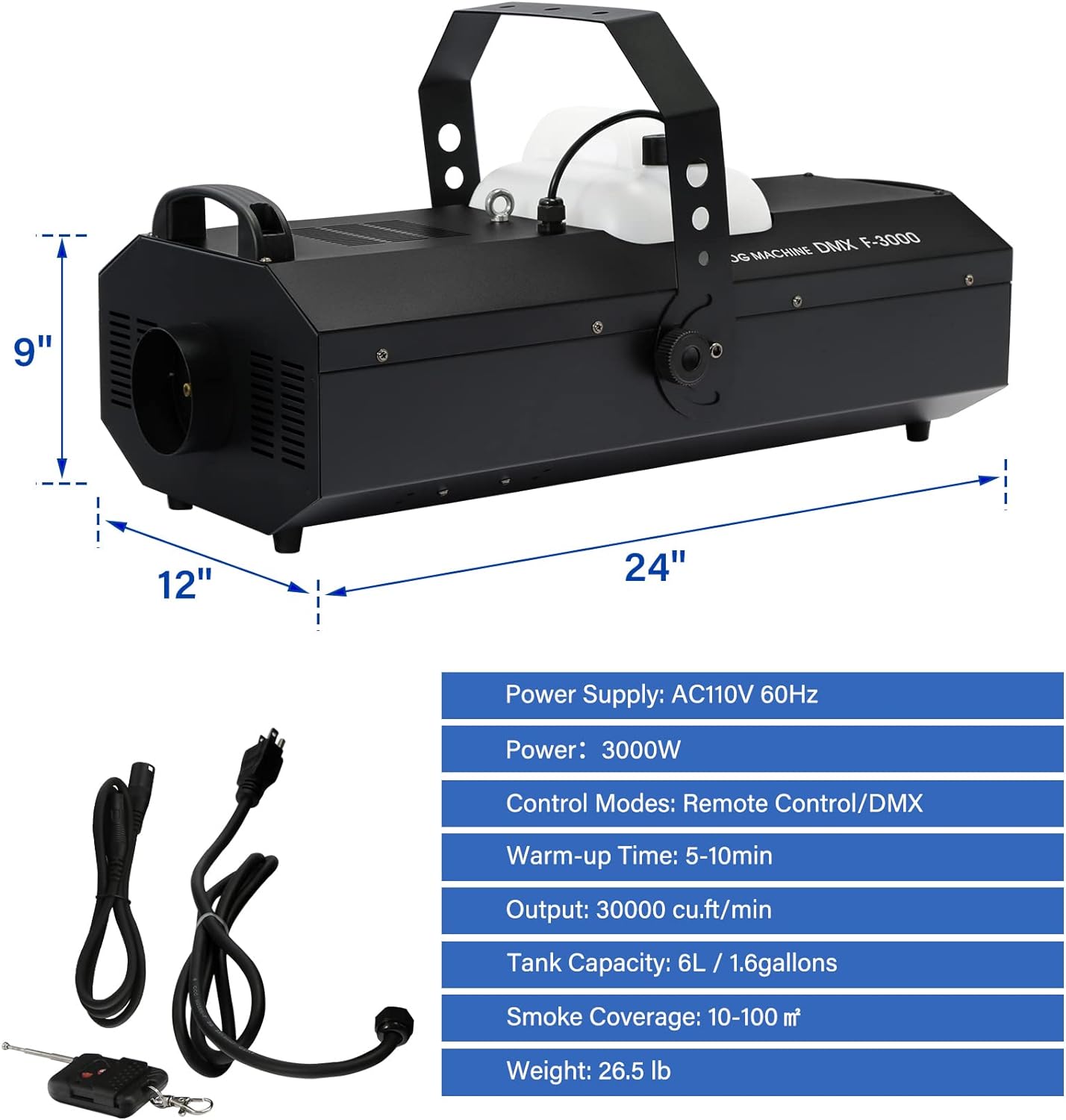 Máquina de nevoeiro 3000W (7)